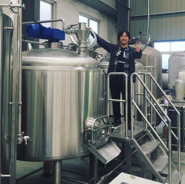 Microbrewery equipment,Beer fermenter,beer fermentation tank,microbrewery system,brewery in Japan,Two vessel brewhouse, Tiantai beer brewing,